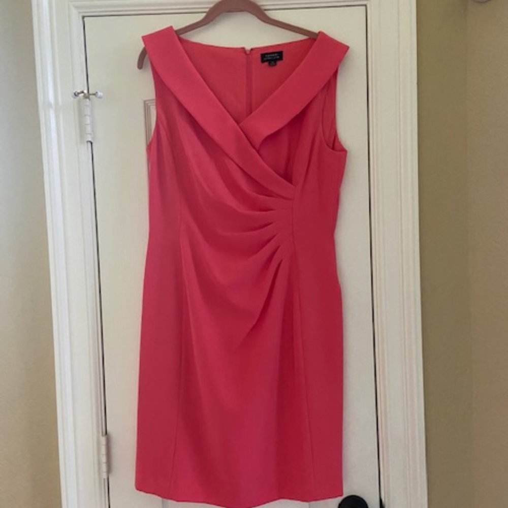 Tahari Dress, Coral/Salmon, Size 14